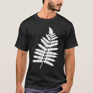 Weiß Fern Blätter I Liebe Naturgartenbau T-Shirt