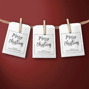 Weiß frohe Weihnachten von Mini kleine Papiertüc Geschenktütchen