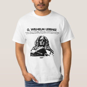 Weiß G. Whilelm Leibniz T - Shirt