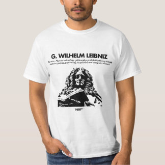 Weiß G. Whilelm Leibniz T - Shirt