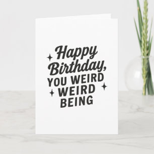 Weiß Geburtstag Karte