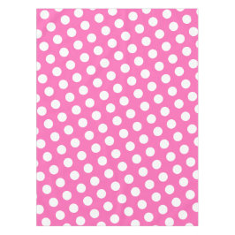 Weiß gepunktetes Muster Tischdecke