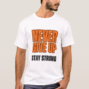 Weiß gibt nie auf T-Shirt