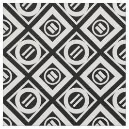 Weiß-Gleichheitszeichen-geometrisches Muster auf Stoff