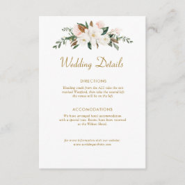 Weiß & Goldmagnolien Blumenzwiebeln Karte