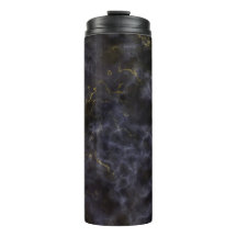 Weiß Grau Schwarz Gold Rauch Marmor Thermo Tumbler