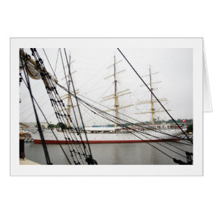 Weiß hohes Schiff - Karte