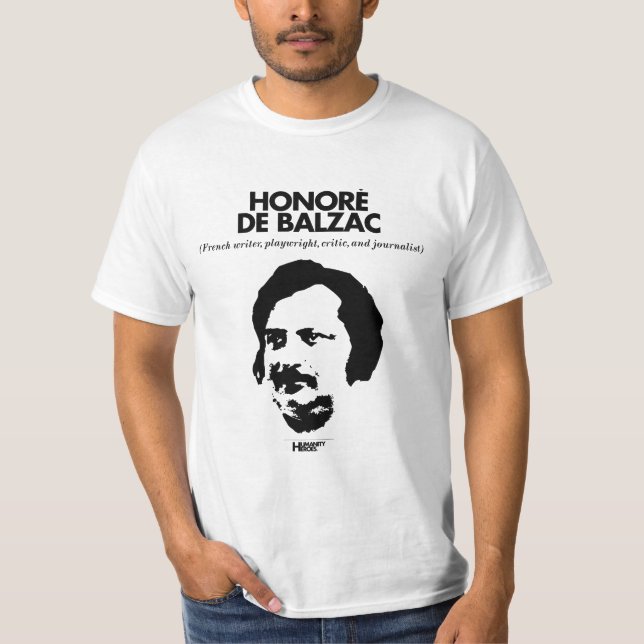 Weiß Honorè De Balzac T - Shirt (Vorderseite)