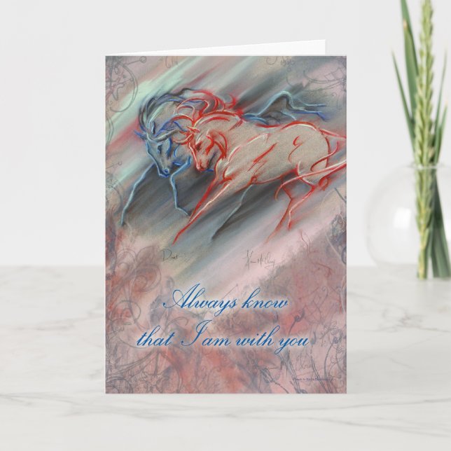 Weiß immer, dass ich bei dir bin karte (Vorderseite)