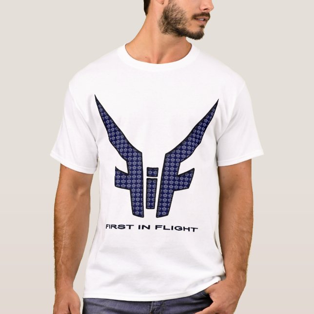 Weiß-Marinet-Shirt T-Shirt (Vorderseite)