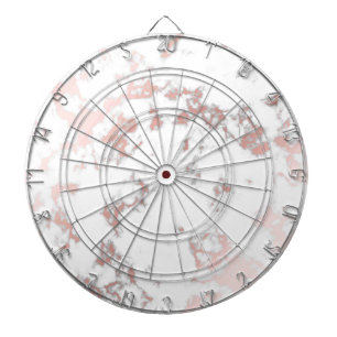 Weiß, Marmor, Rose Gold, modern, schick, schön, Dartscheibe