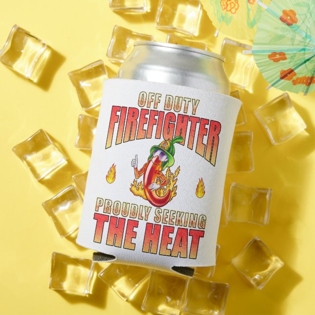 Weiß mit handGezeichnet Chili stürzt nach oben Dosenkühler (In Situ Sommer)