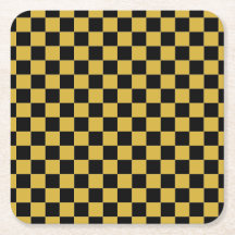 Weiß mit metallischem Gold-Quadratmuster-Stil