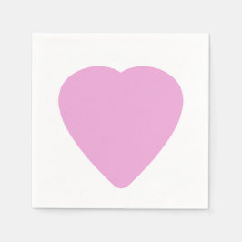 Weiß mit rosa Herz Valentinstag Liebe Serviette