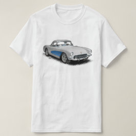 Weiß mit T - Shirt des Blaus 56-57 StingVetteRay