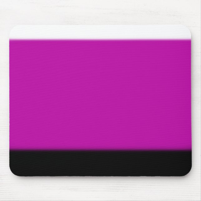 Weiß, Rosa und Schwarz Mousepad (Vorne)