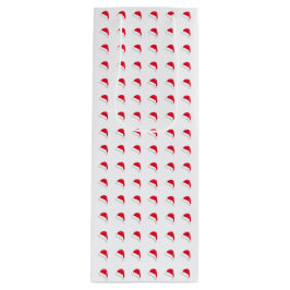 Weiß-rote Weihnachtsmannmütze Weihnachten Geschenktüte Für Weinflaschen