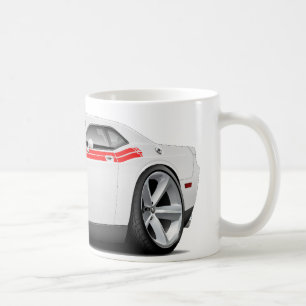 Weiß-Rotes Auto 2009-11 Herausforderer Kaffeetasse