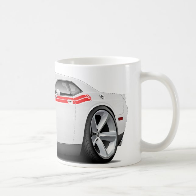 Weiß-Rotes Auto 2009-11 Herausforderer Kaffeetasse (Rechts)