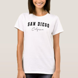 Weiß San Diego, Kalifornien T - Shirt