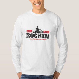 Weiß - schräger Halt Rockin T-Shirt