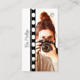Weiß & Schwarz Film Dein Foto & Logo Fotografie Visitenkarte