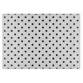 Weiß/schwarz Polka Dots Cutting Board Schneidebrett