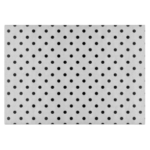 Weiß/schwarz Polka Dots Cutting Board Schneidebrett