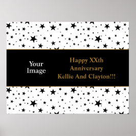 Weiß/Schwarz-Stars mit Jubiläum von Botschaft/Foto Poster