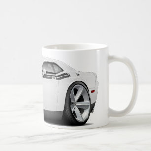 Weiß-Schwarzes Auto 2009-11 Herausforderer Tasse