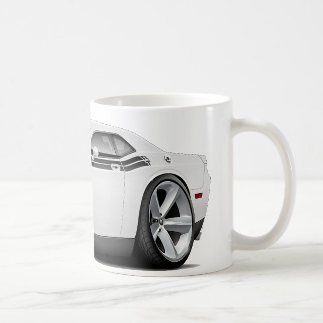 Weiß-Schwarzes Auto 2009-11 Herausforderer Tasse (Rechts)