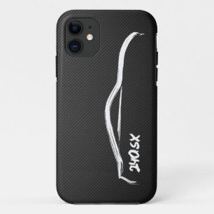 Weiß-Silhouette Nissans Silvia 240sx Case-Mate iPhone Hülle