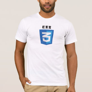Weiß-T - Shirt des Logo-CSS3