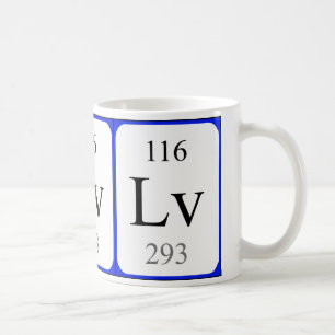 Weiß-Tasse des Elements 116 - Livermorium Kaffeetasse
