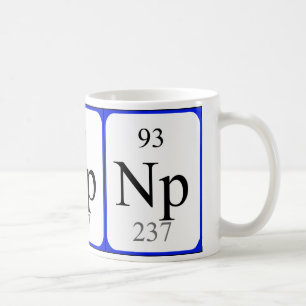 Weiß-Tasse des Elements 93 - Neptunium Tasse