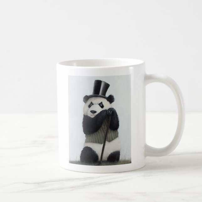 Weiß-Tasse Percival-Pandas 11oz Tasse (Rechts)