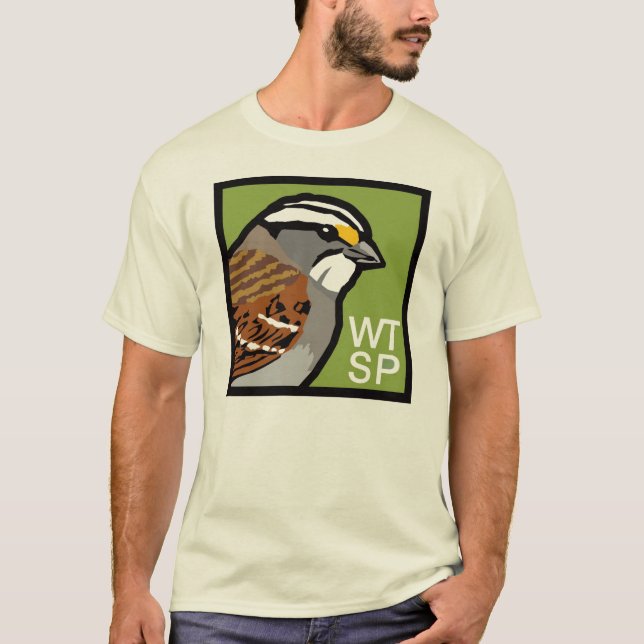 Weiß-throated Spatzen-T - Shirt (Vorderseite)