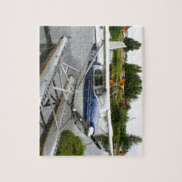 Weiß u. Marinefloss-Flugzeug, Alaska Puzzle
