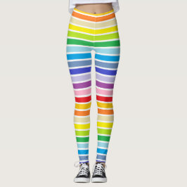 Weiß umrissene breitere leggings