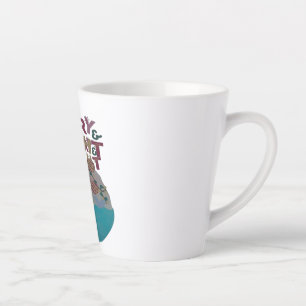 Weiß und blau farbig frohe Weihnachten Milchtasse