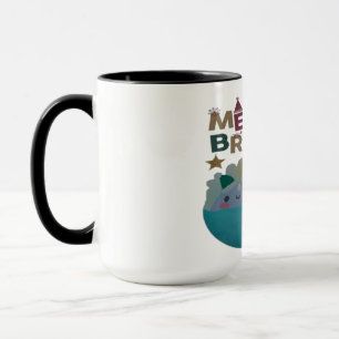 Weiß und blau farbig frohe Weihnachten Tasse