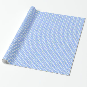 Weiß und Blau Geschenkpapier