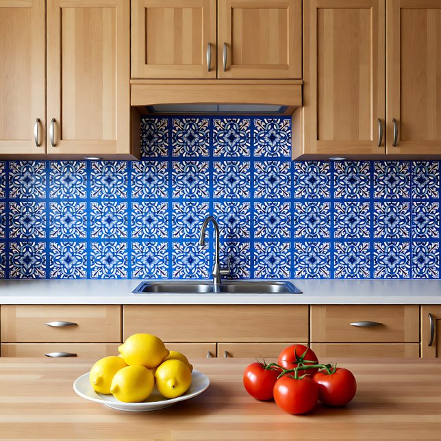 🤍 💙 Weiß und Blau Porto Azulejos Fliese (🤍 💙White and blue Porto Azulejos Ceramic Tile)