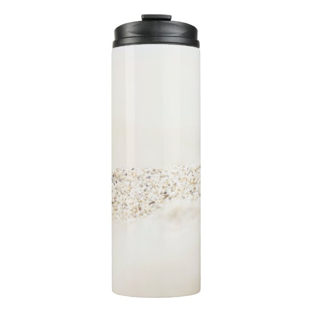 Weiß und braun thermosbecher (Vorderseite)