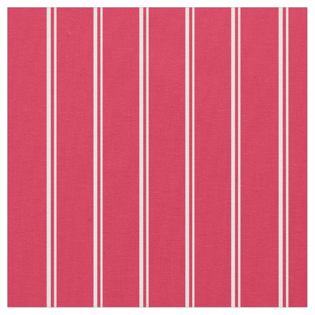 Weiß- und Crimson-Muster der Streifen Stoff (Nahaufnahme)