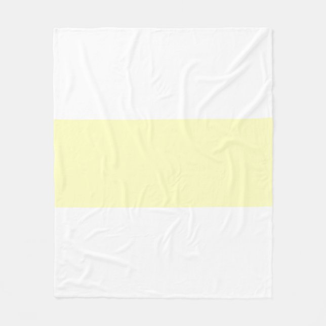 Weiß und gelb lackierte Bar Fleecedecke (Vorderseite)