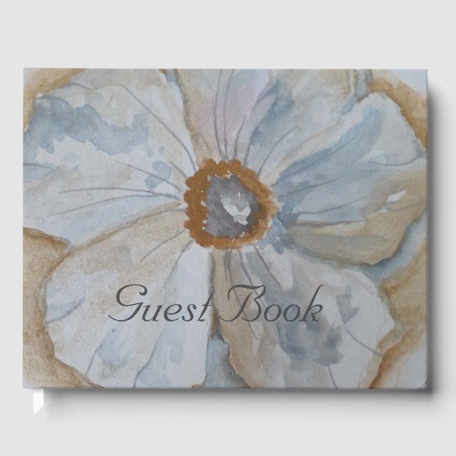 WEISS UND GOLD GÄSTEBUCH (Vorderseite)