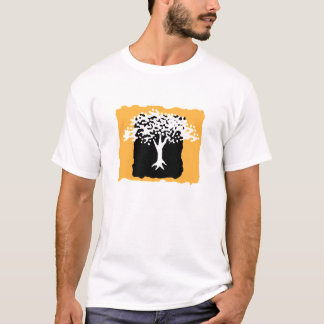 Weiß und Goldbaum-Wiedersehen-T - Shirt