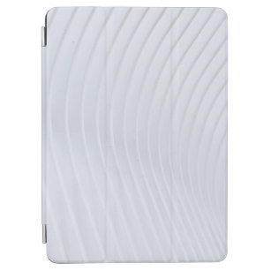 Weiß und grau gestreifte Spinnstoffe iPad Air Hülle