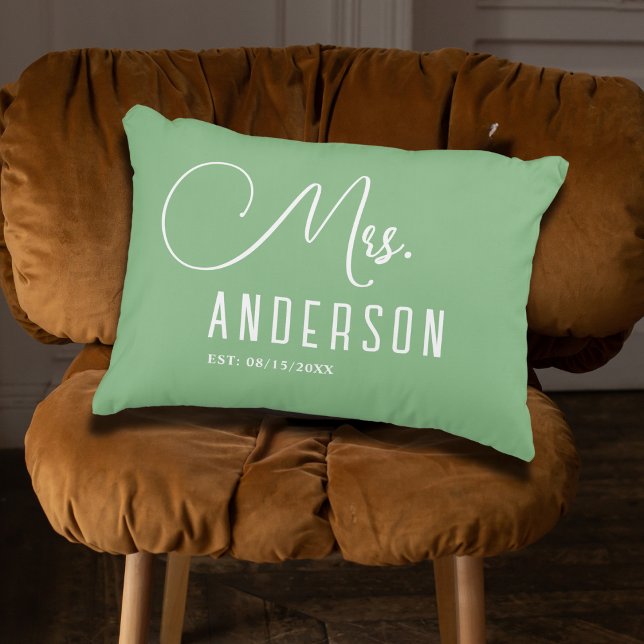 Weiß und grün klassisch elegant Akzent Kissen (Von Creator hochgeladen)